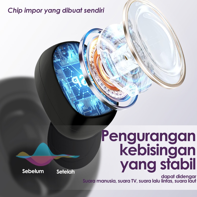 Britzgo Alat Bantu Dengar cas charger pendengaran telinga original hearing aids mini alat pendengar