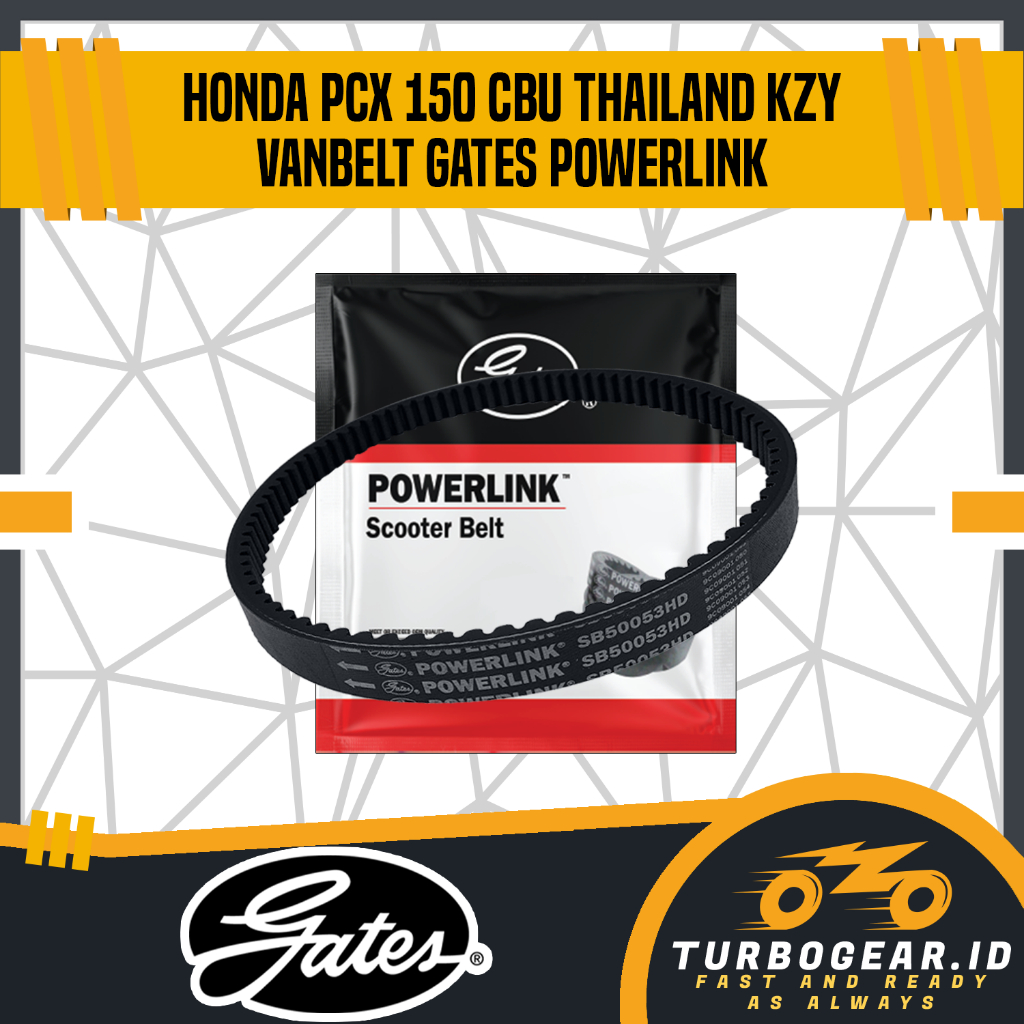 Vanbelt Van belt V belt Fanbelt PCX 150 CBU Thailand KZY Gates Powerlink