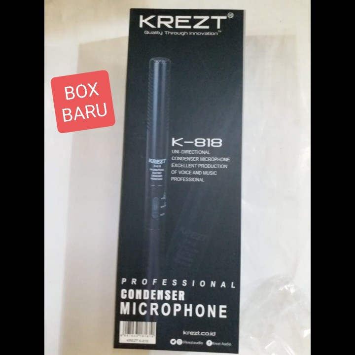 Mic Microphone Krezt K 818 Condenser Shotgun Original