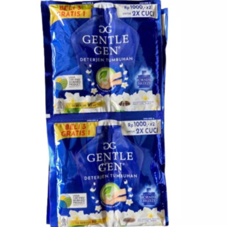 Gentle Gen Detergen Deterjen Cair 1 Renceng Isi (12+2) Pcs  - Rafka Aulia Collection