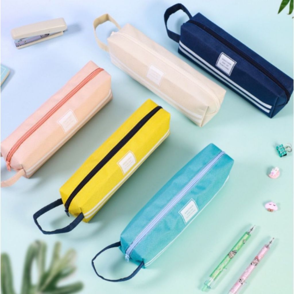

ATS Kotak Pensil 2 Sisi Stationery Dual Zipper / Dompet Pensil Alat Tulis Pouch Cod