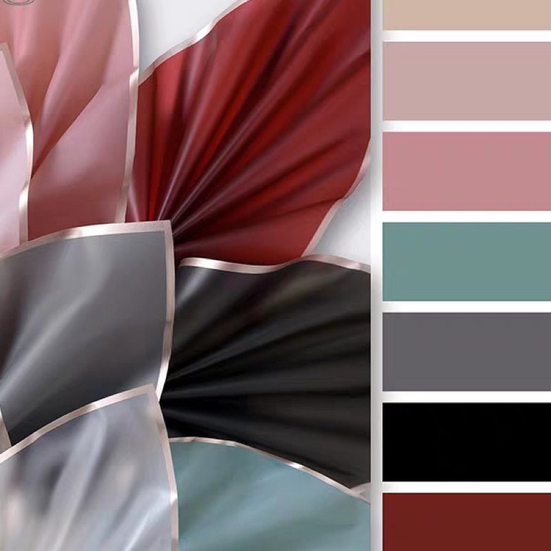 

(1 PACK ISI 20 LEMBAR) Kertas Bunga Buket List Gold Emas Cellophane / Flower Wrapping Pack List Gold KB10