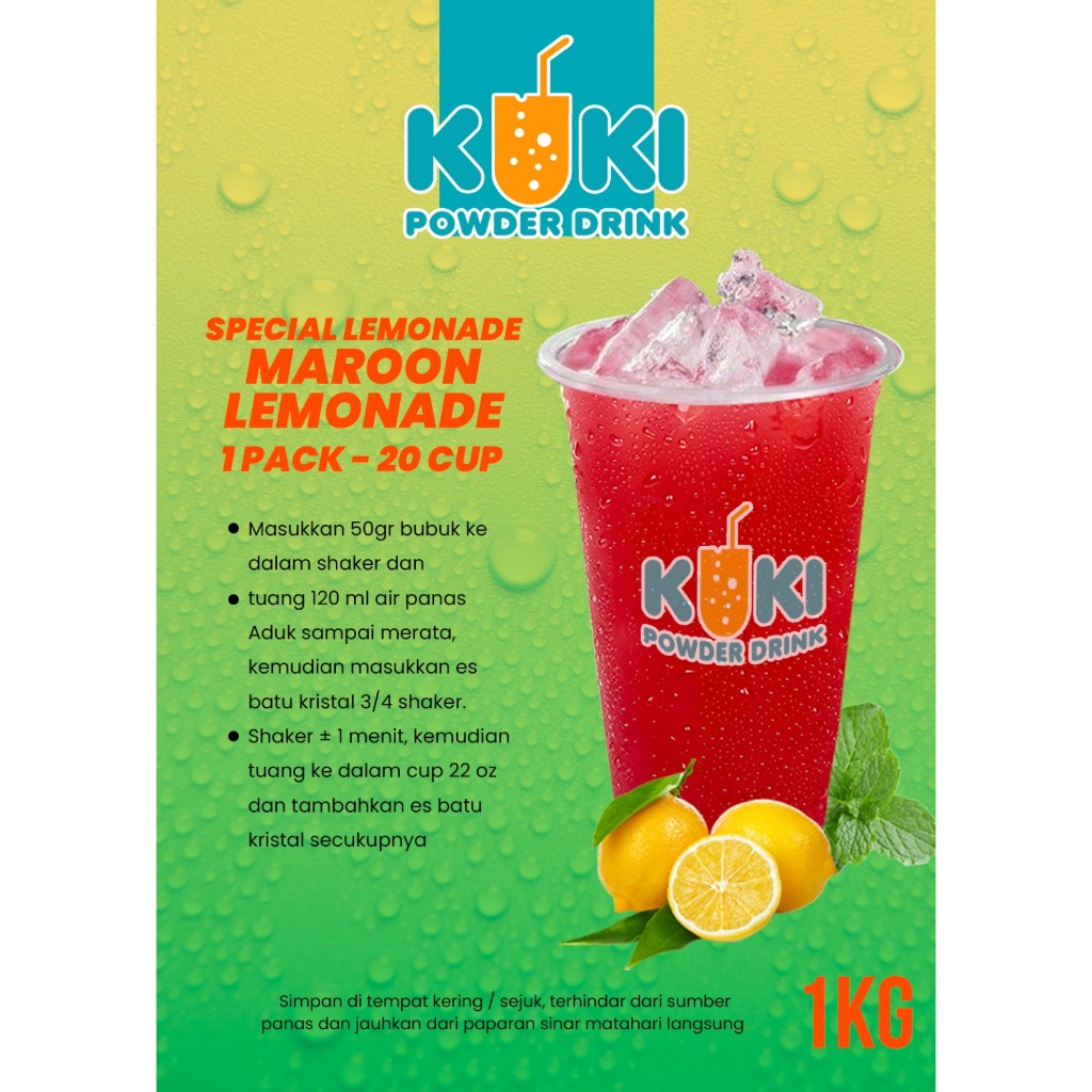 

MAROON LEMONADE 1000gr BUBUK MINUMAN PREMIUM