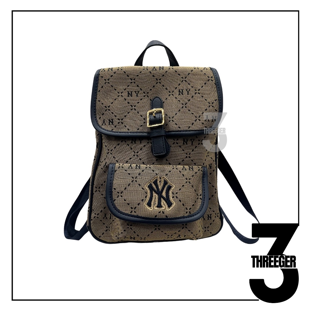 MLB NY New York Yankees Dia Monogram Backpack Brown Original