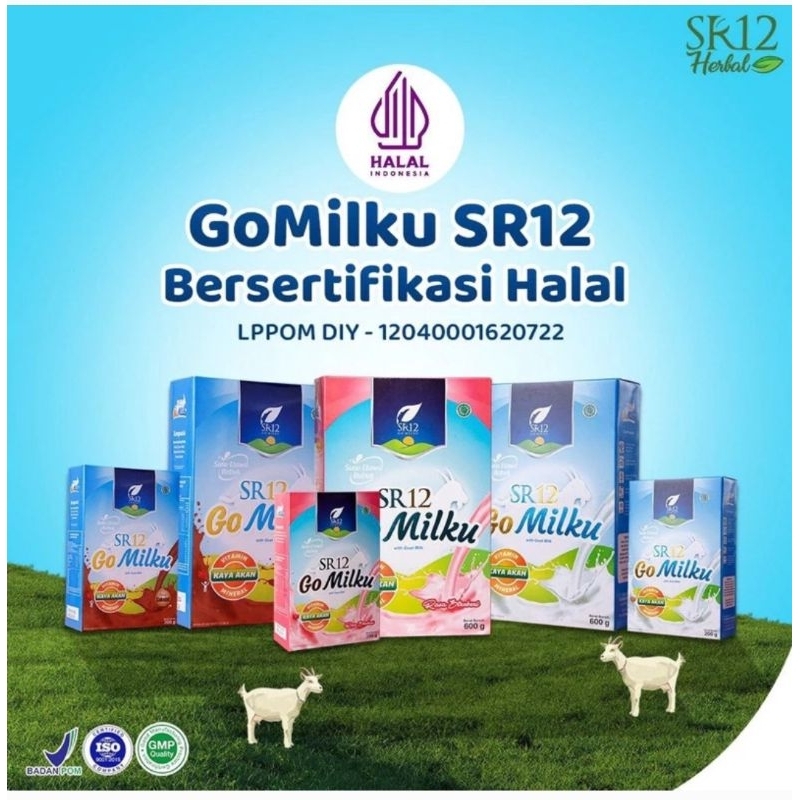 

SR12 GOMILKU / GO MILKU SR12 / SUSU KAMBING SR12 / ETAWA SR12