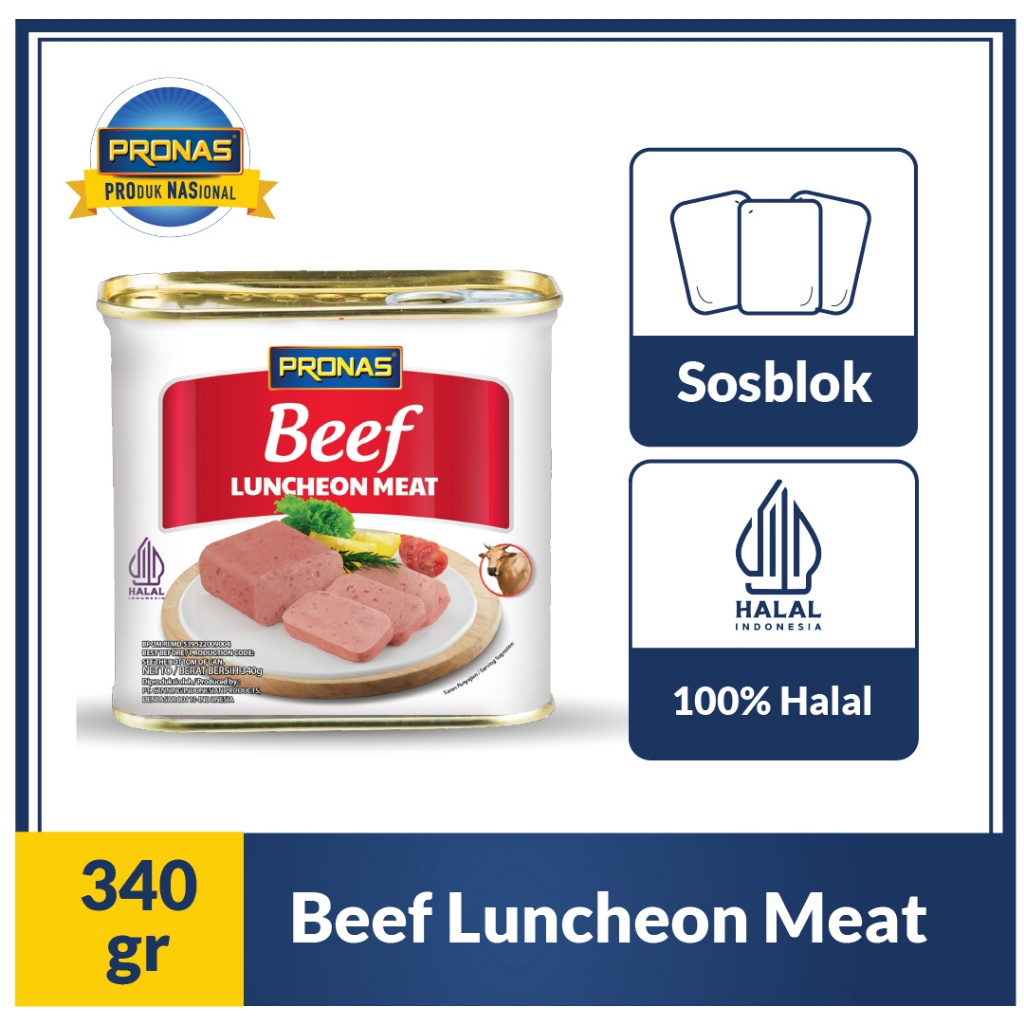 

1212 Promo Brand Pronas Luncheon Sapi Daging Blok Serbaguna 34 gr buruan