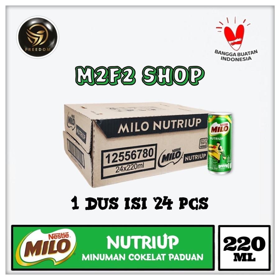 

Milo ACTIVE GO NutriUp Cokelat & Susu UHT Kaleng | Can - 220 ml (Kemasan Karton)