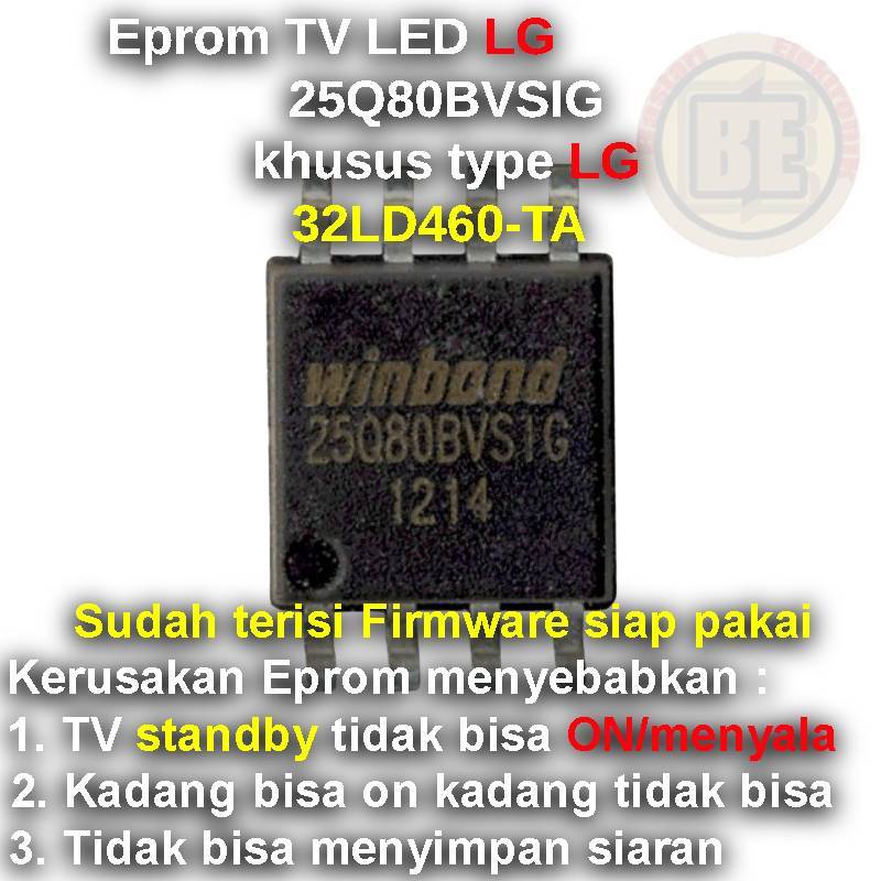 Ic Eprom Firmware TV LG 32LD460-TA
