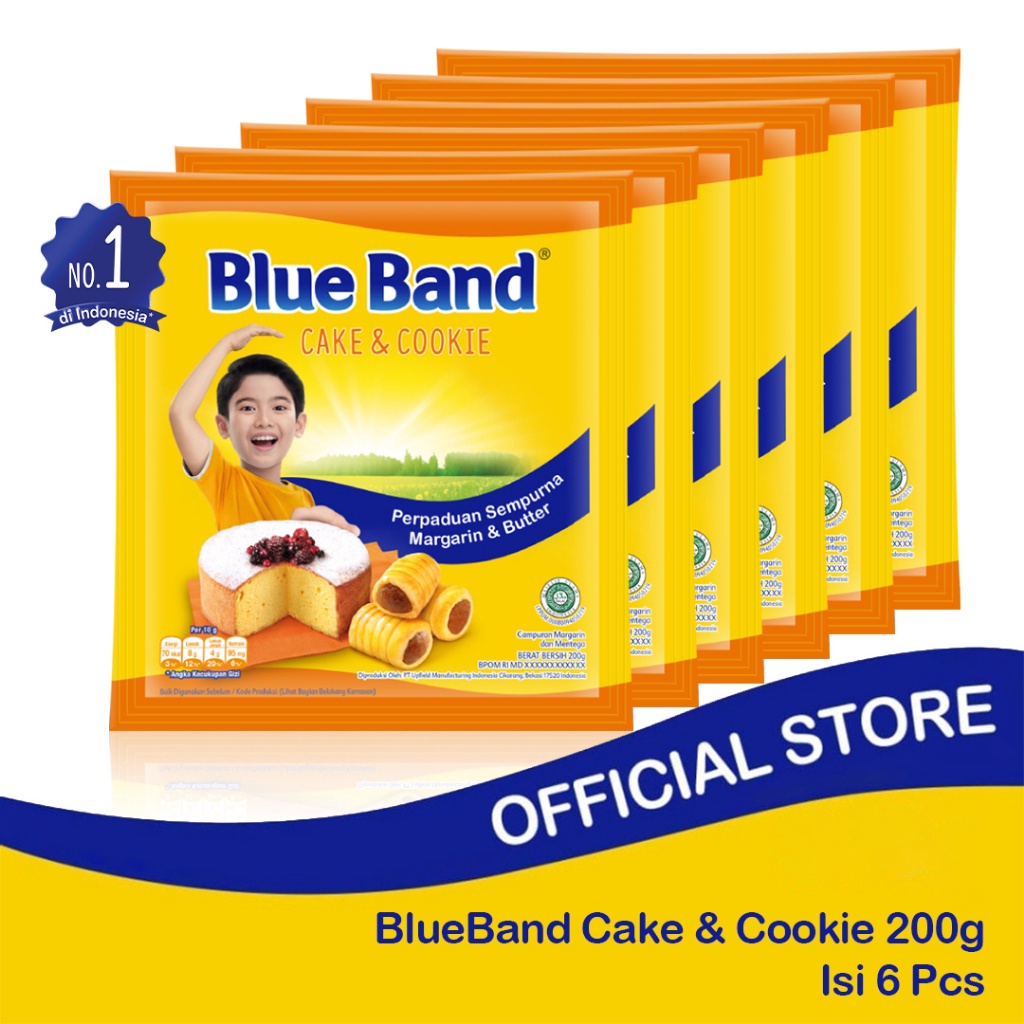 

Star 1212 Blue Band Cake Cookies Margarin Bahan Kue 6 x 2 gr