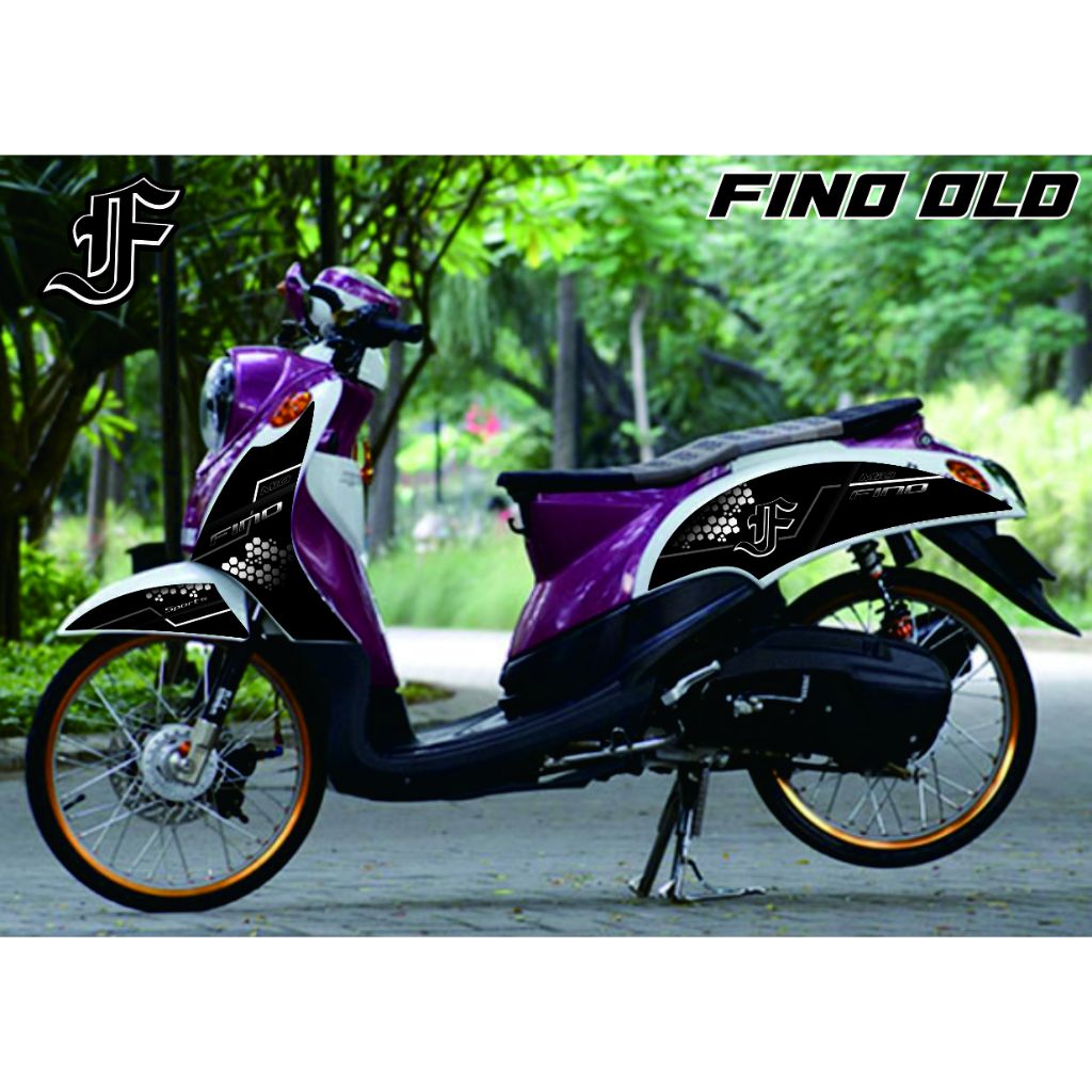 STRIPING MOTOR YAMAHA FINO OLD DECAL CUSTOM SIMPEL VARIAN STICKER SEMUA MODEL TERBARU