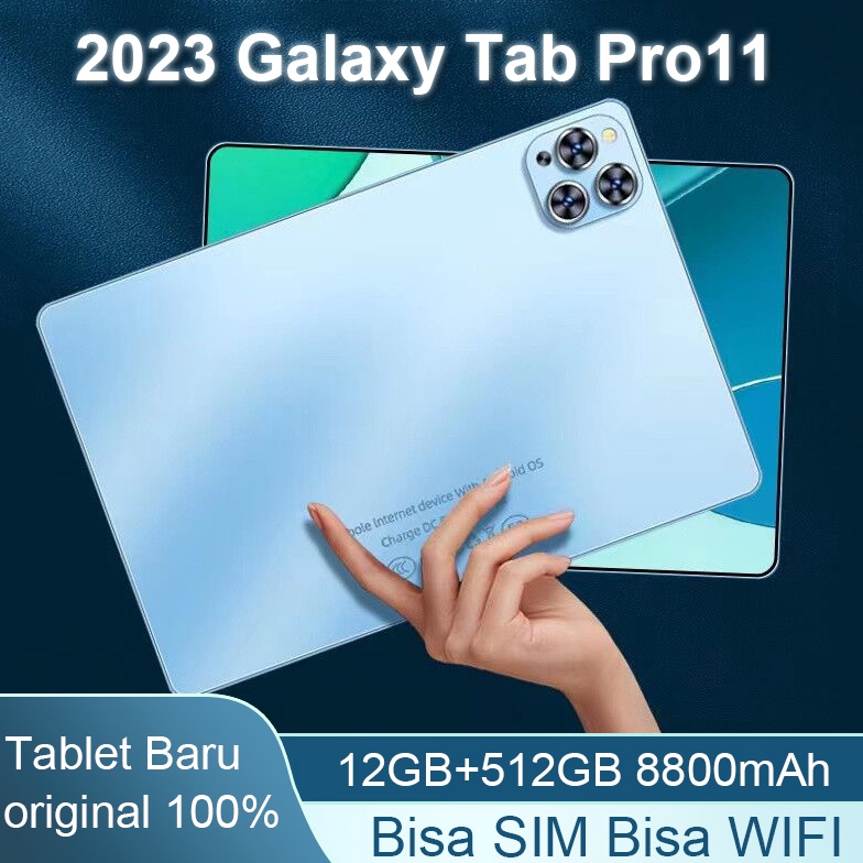 KODE V16W Bisa CODTablet PC Asli Baru Galaxy Tab S11 12GB  512GB Tablet Android 11 inch Layar Full S