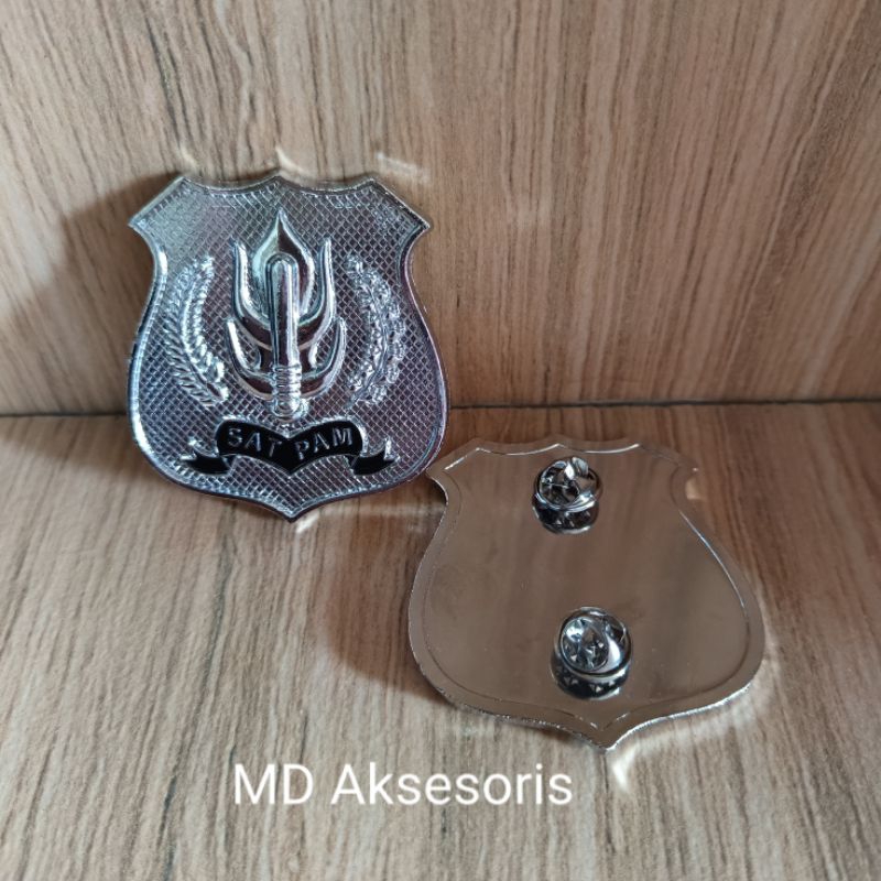 Pin Kewenangan Satpam Security Terbaru Lencana Satpam Pin Kewenangan Cor Satpam Security