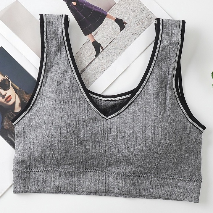 STAR FYGALERYJAKARTA BRA526 Bra Tanpa Kawat Pakaian Dalam Wanita Miniset Sportbra Gym Olahraga Push 