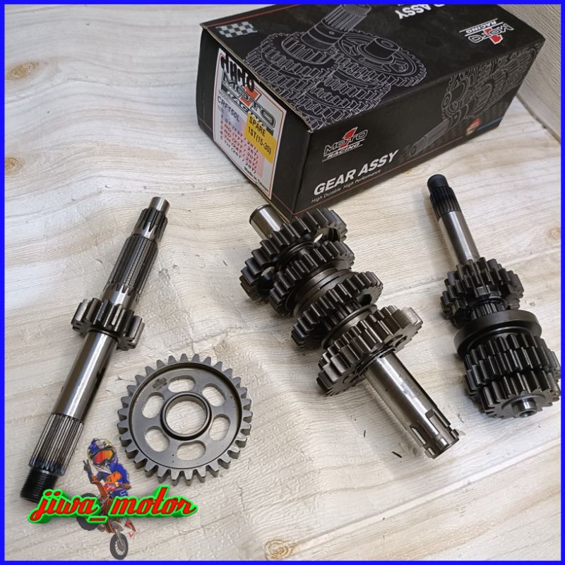 gigi gear rasio ratio moto 1 racing crf 150 Supermoto dan trabas