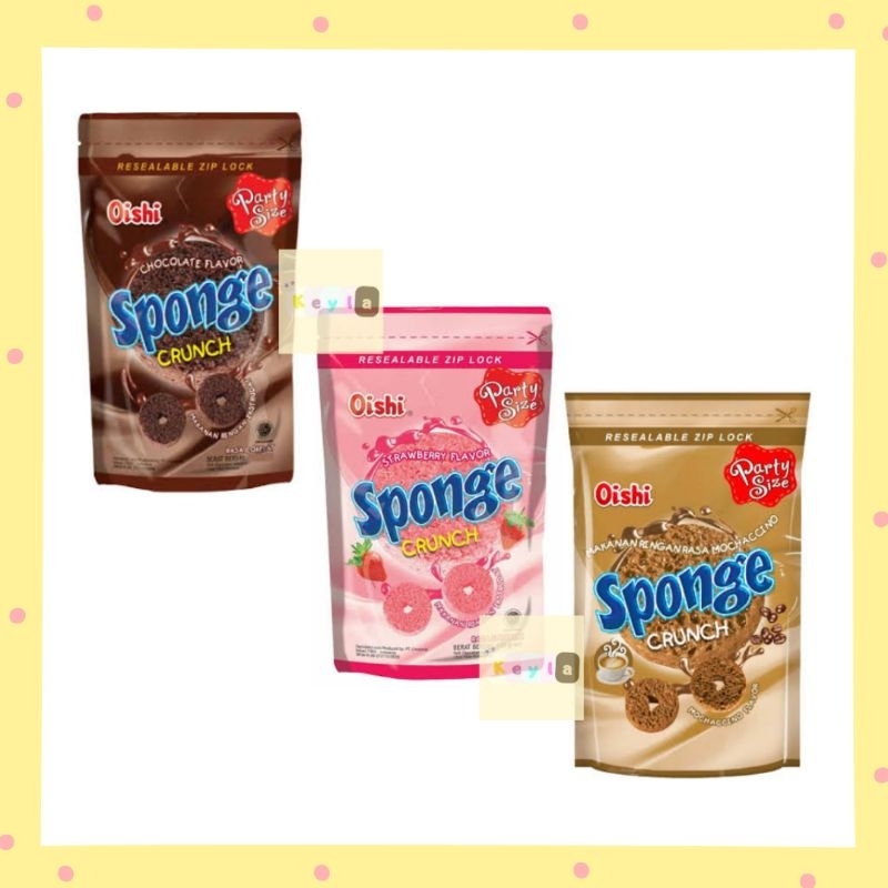 

Oishi Sponge Crunch 100 gr Coklat, Strawberry, Mochacino