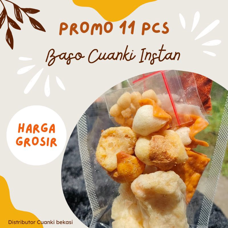 

STAR BRANDS Promo 11 Pcs Baso Cuanki Instan Paling Murah Harga Bar Bar grosir