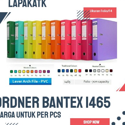 

D2289 BANTEX ORDNER F4 1465 ORDNER FOLIO BANTEX PUNGGUNG 7 CM