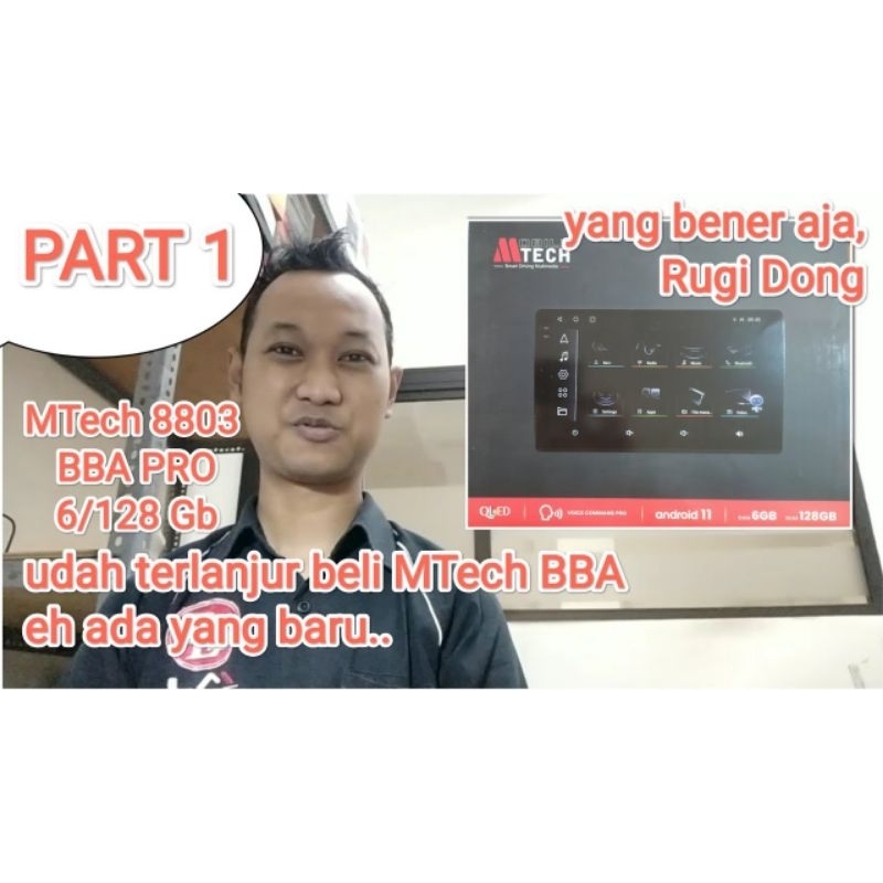 Head Unit Android MTech 8803 BBA PRO ram 6/128Gb