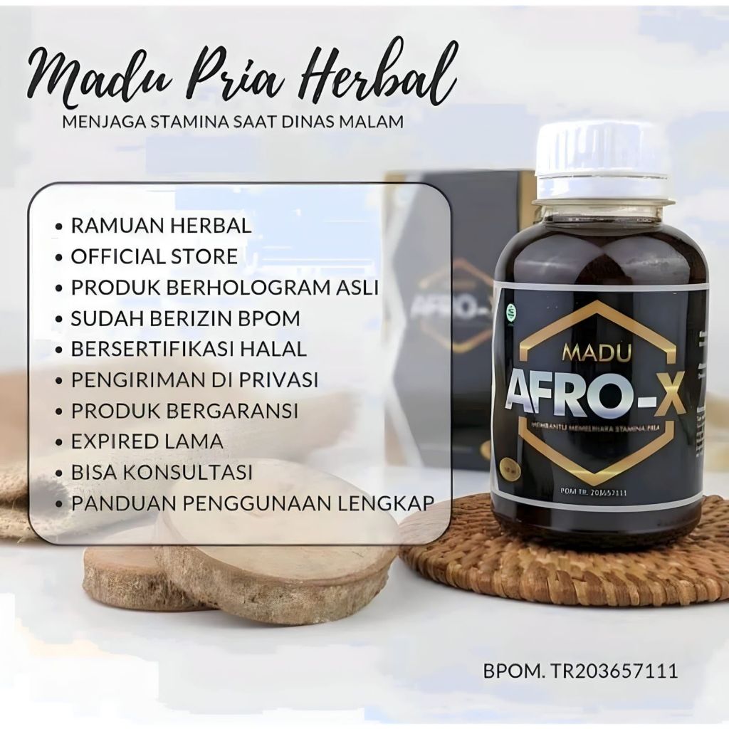 MADU AFRO-X obat kuat tpria tahan lama original 100% BPOM madu obat kuat pria tahan lama penambah st