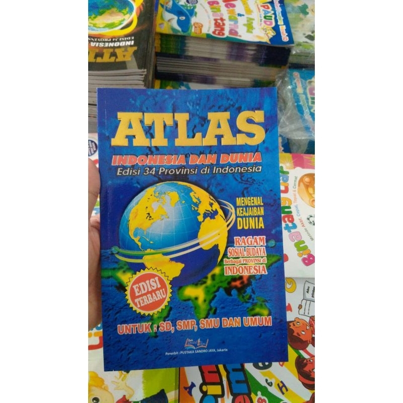 BUKU ATLAS - ATLAS INDONESIA DAN DUNIA - ATLAS GLOBAL - ATLAS DUNIA