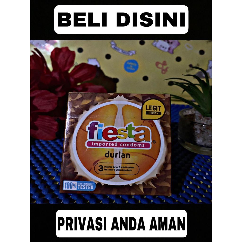 kondom fiesta rasa durian I lembut dan nyaman I Anti Bocor I Kualitas high I Selalu ready stok
