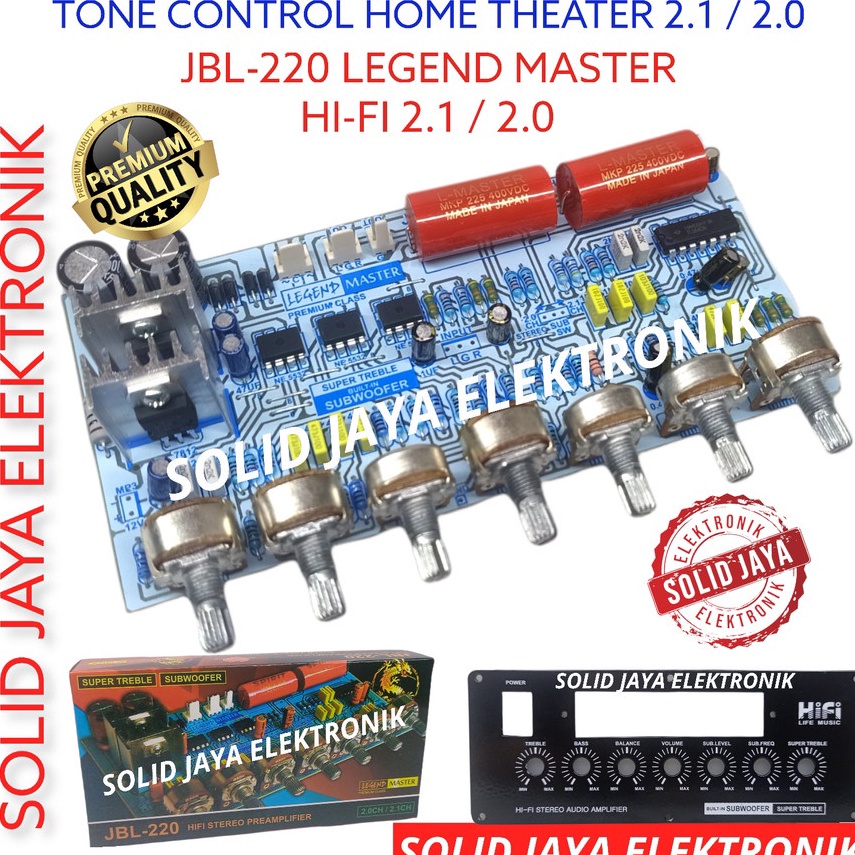 Ws KIT TONE CONTROL STEREO 21 2 JBL22 HOME THEATER HI FI STEREO PREAMP PRE AMP CONTROL STEREO KONTRO
