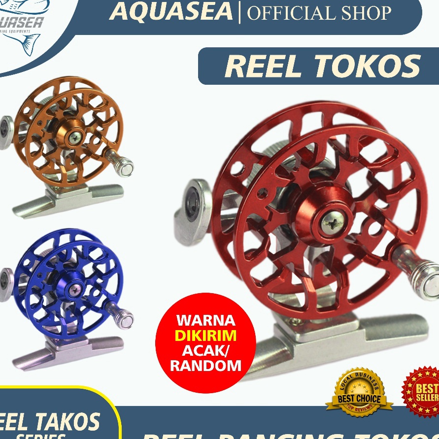 READY STOK AQUASEA Reel Pancing Tokos Katrol Kerekan Pancing Fishing Material Full Metal Reel Tokos 