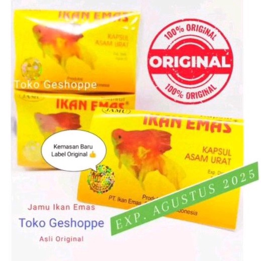 

SHOPEE MALL Jamu Asam urat pegal linu cap Ikan emas buruan
