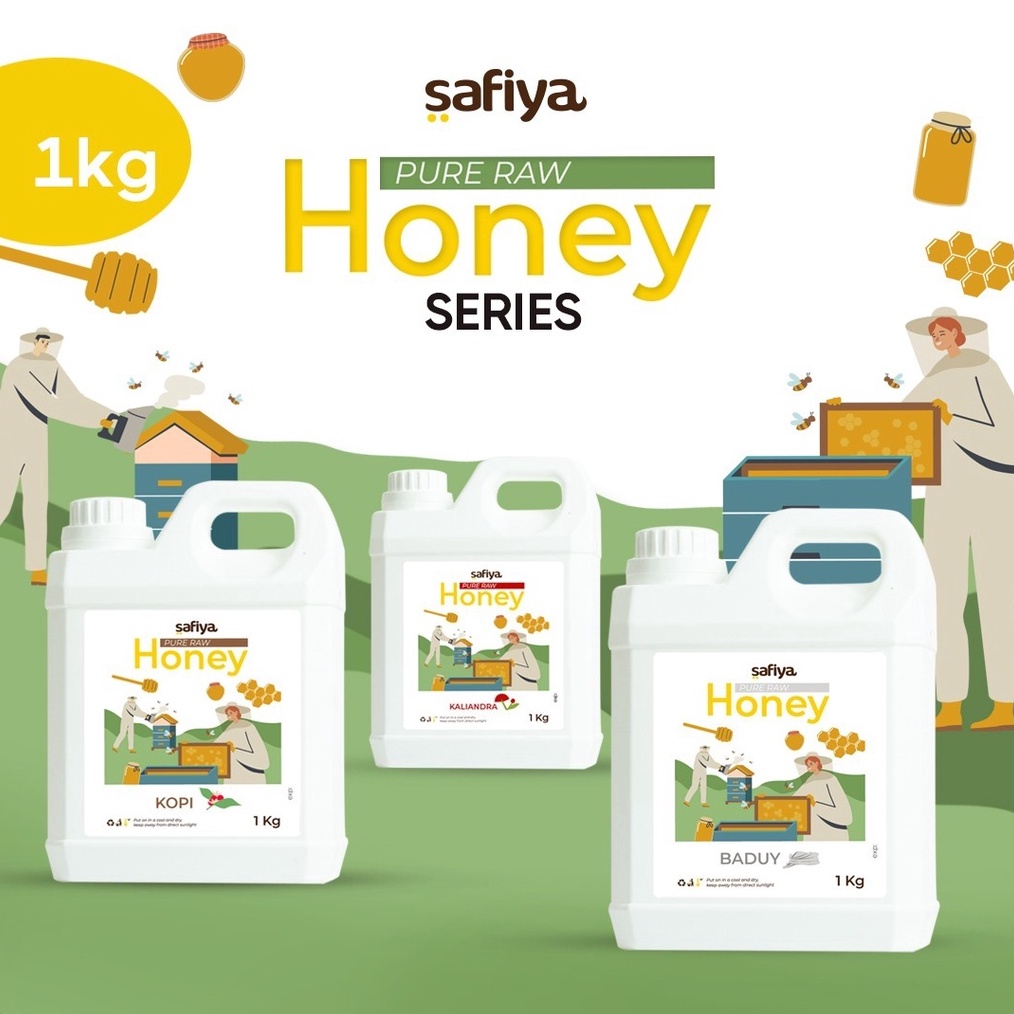 

SHOPEE MALL Madu Murni 1 Kg Series Raw Honey Madu Asli Authentic Safiya Food