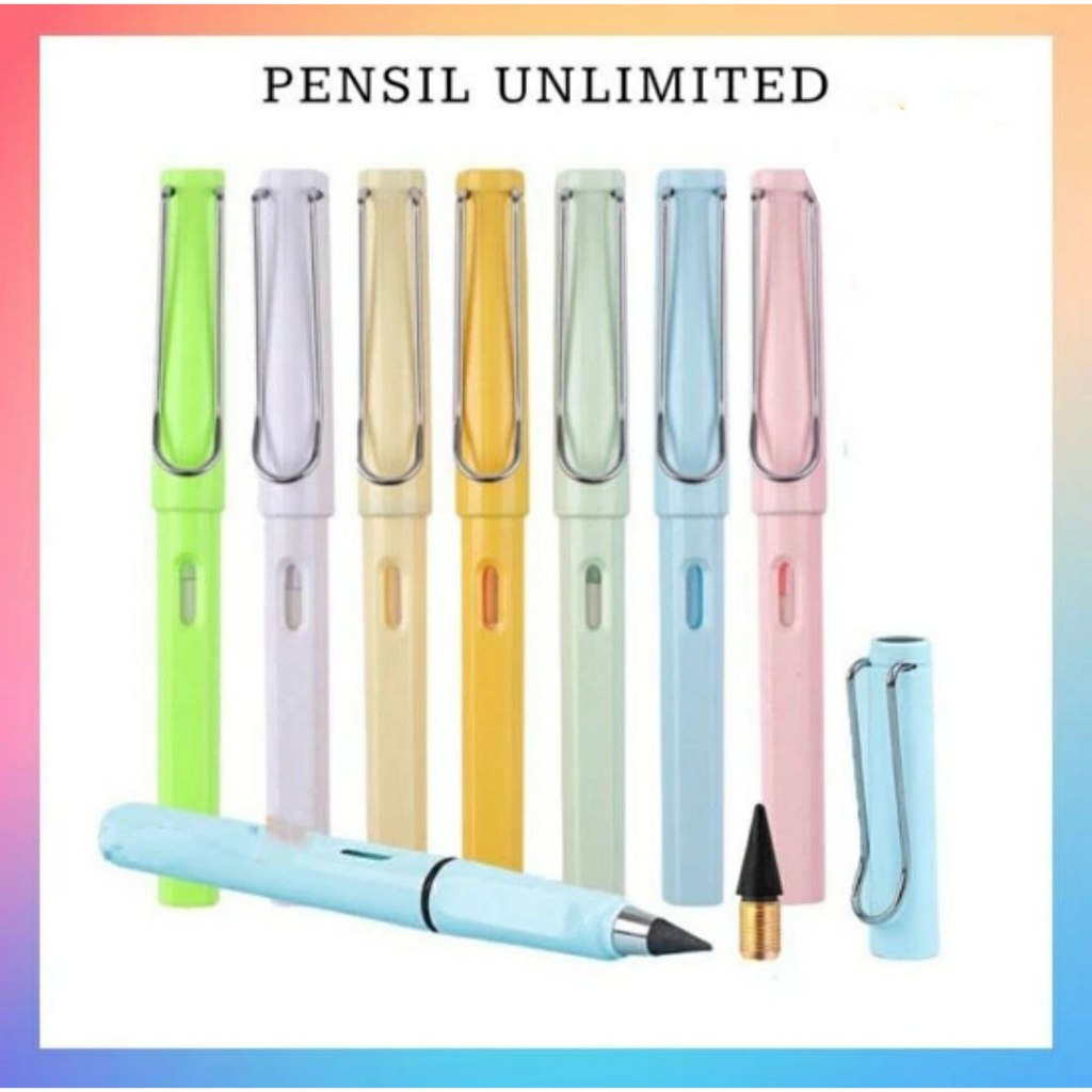 

Pensil Eternal Tanpa Batas Premium Alat Tulis Abadi Tanpa Rautan - ISI PENSIL, WARNA BIRU