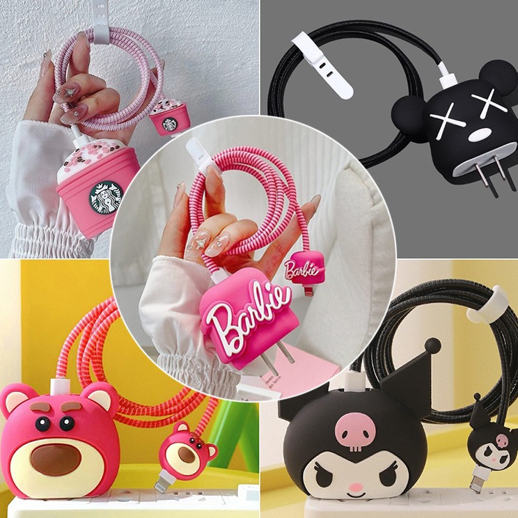 Jlo 1 Set Case Cover Pelindung Kepala Charger iPhone Charging Cover Case KepalaTabTY i Produk Terkin