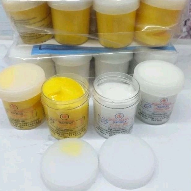 Cream Lingzhi Original Satu Paket Siang Malam Pencerah Wajah Wanita Pria Murah COD