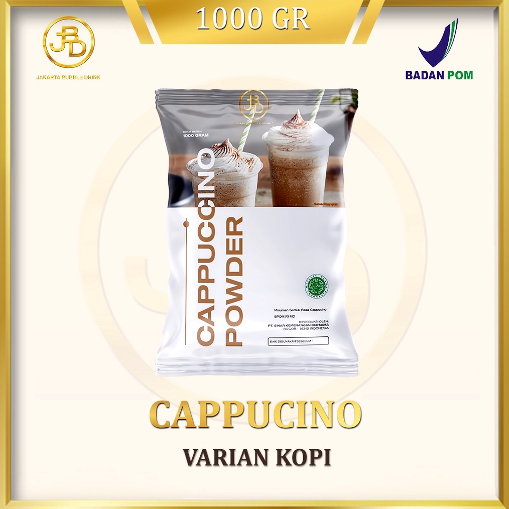 

1212 FLASH SALE Bubuk Minuman Premium CAPPUCINO Jakarta Bubble Drink BPOMHALAL