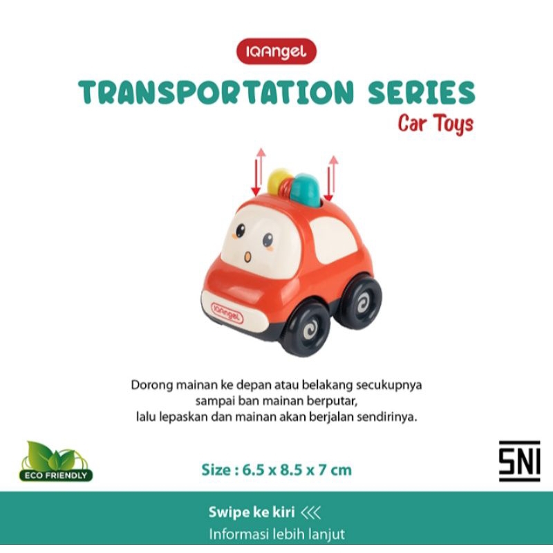 IQAngel Car Toys New Police Car Mainan Mobil Anak