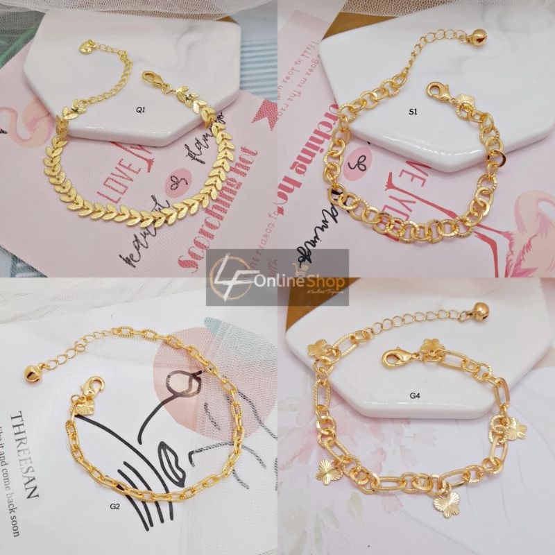 Gelang Wanita Xuping Rantai Cantik Lapis Emas - Kendari