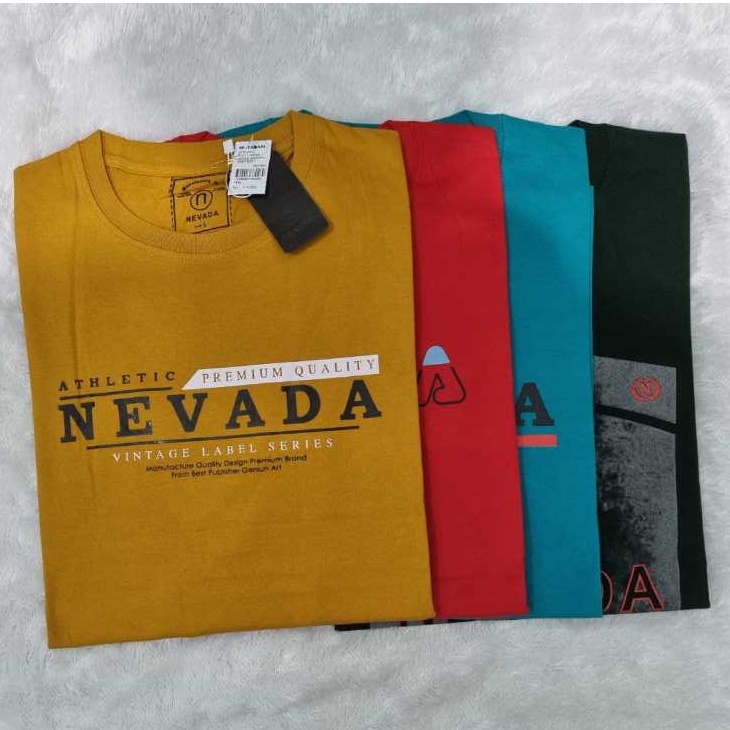 SHOPEE MALL paket 4 Pcs 1rb Kaos Nevada pria 1 4pcs kaos pria distro bandung original asli kaos neva