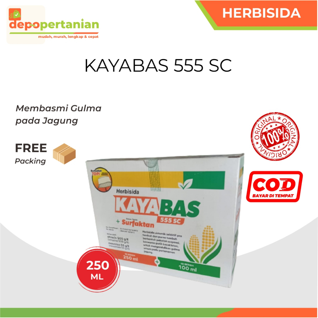 Depo Pertanian - Kayabas 555SC 250ml Herbisida Selektif Racun Obat Pembasmi Gulma Rumput pada Jagung