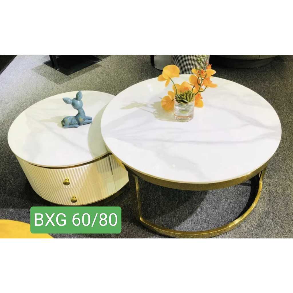 Coffee Table Meja Beranak Granite Gold Laci Table Top Granit Mewah