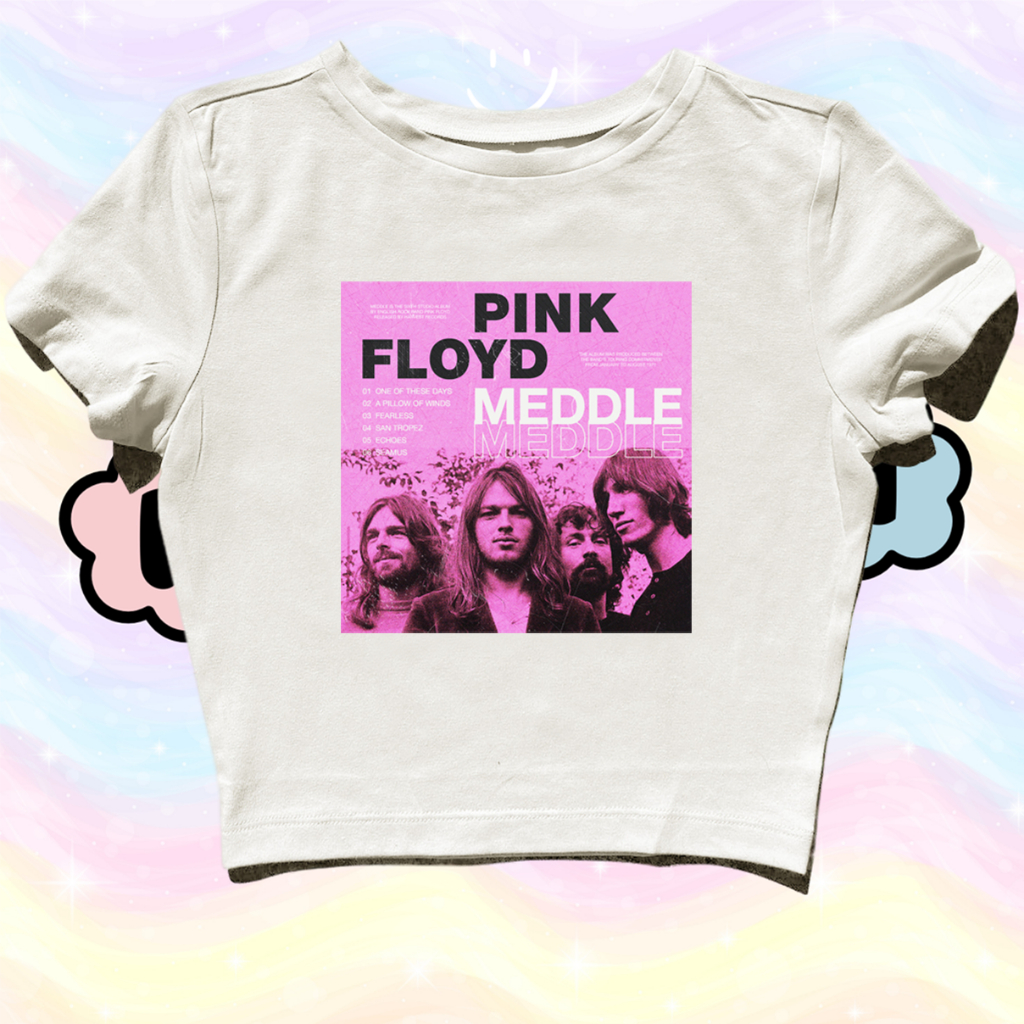 STARPERSON | CROP TOP PINK FLOYD MEDDLE | GRUNGE | Y2K | METAL | VINTAGE | ANIME | BAND | KPOP | ROC