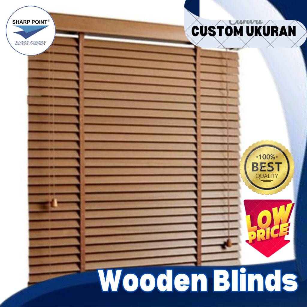 Sharp Point WOODEN BLIND MANUAL LADDER TAPE - 27mm - TIRAI GULUNG JENDELA - TIRAI GULUNG KAYU MINIMA