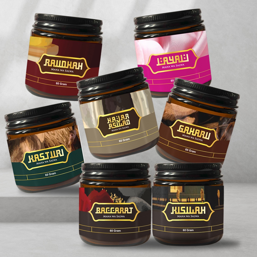 Terbaik Bukhur Arab Premium Buhur Nabawi Scent Wangi Tahan Lama Awet Islami Harum 6Gram gas