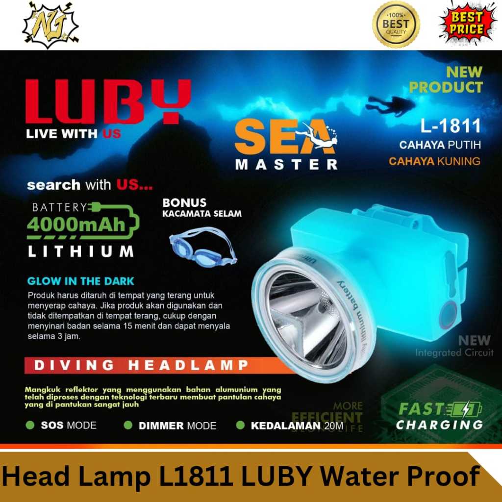 Senter Kepala Selam L1811 LUBY