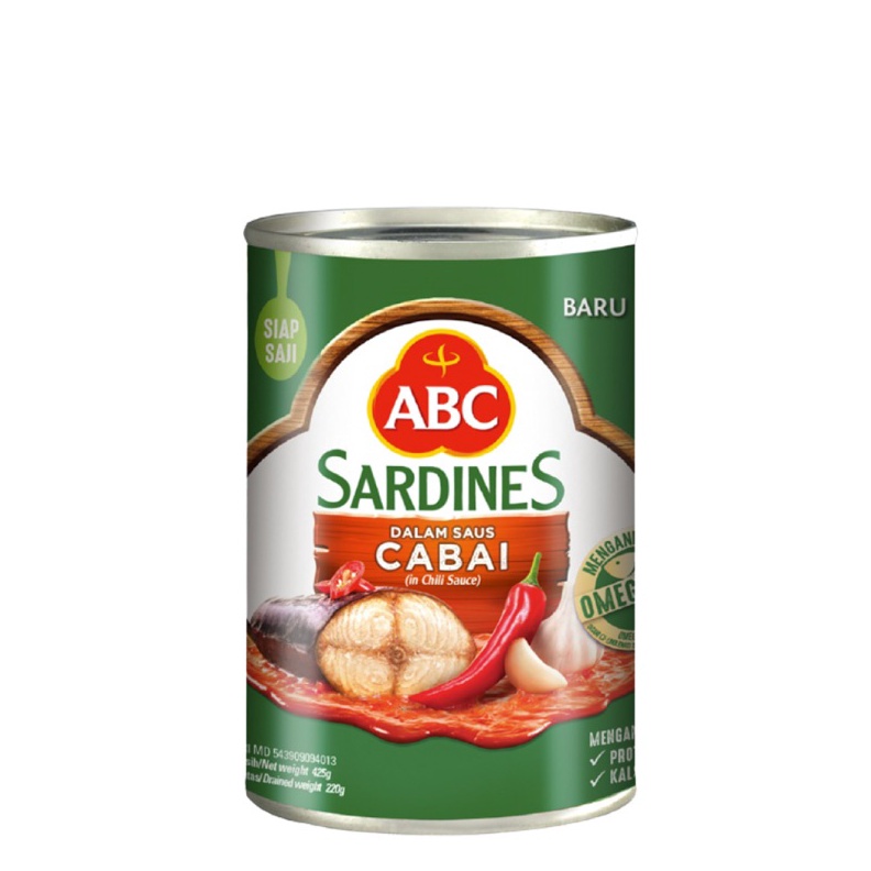 

SHOPEE MALL ABC Sarden Saus Cabai 6 x 155 gr buruan