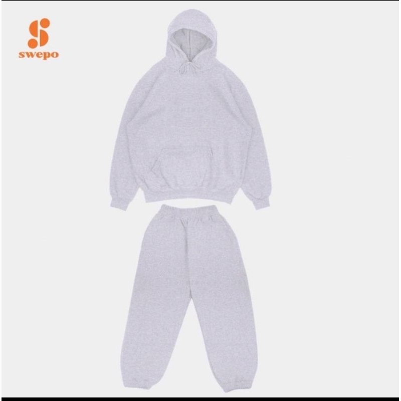 SWEPO Satu Set Hoodie Jumper + Jogger SWEPO Size M- XXL (Pria &Wanita)