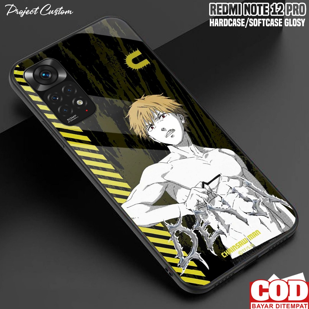 Case Xiomi Redmi Note 12 Pro - Casing Xiomi Redmi Note 12 Pro [ Chainsaw ] - Cover Hp - Kesing Hp Te