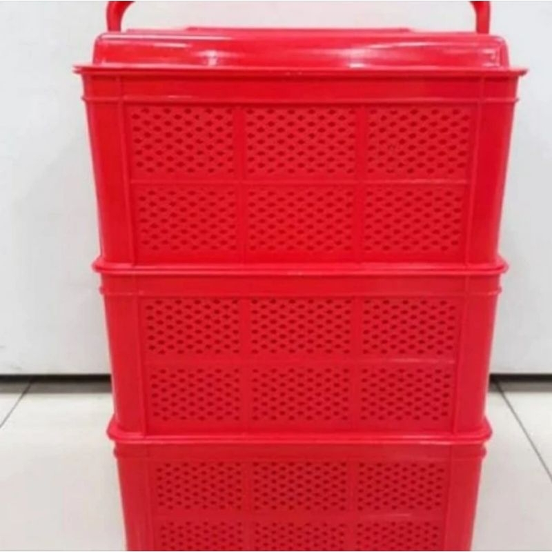 Tenong 3 Susun Keranjang Kranjang Kue Sangjit Jualan Jajanan