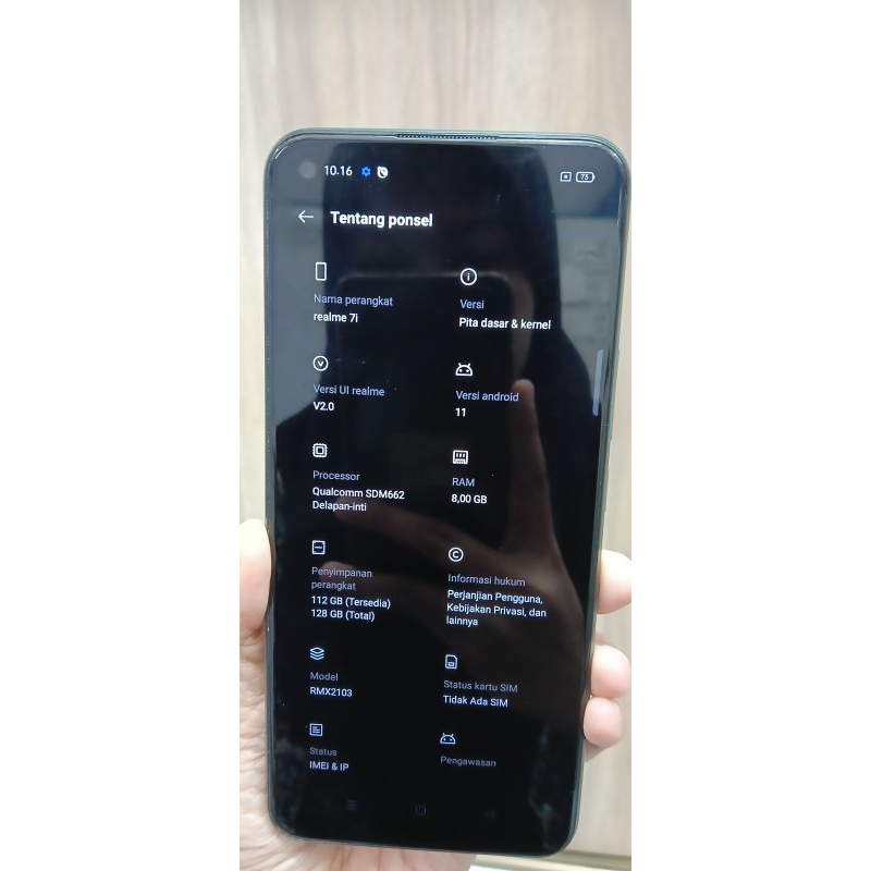 seken realme 7i ram 8GB rom 128GB