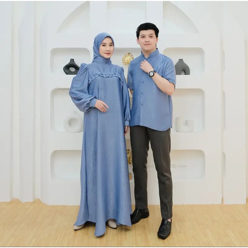 COUPLE PREMIUM/ GAMIS+HIJAB+KOKO BY ARAZEID