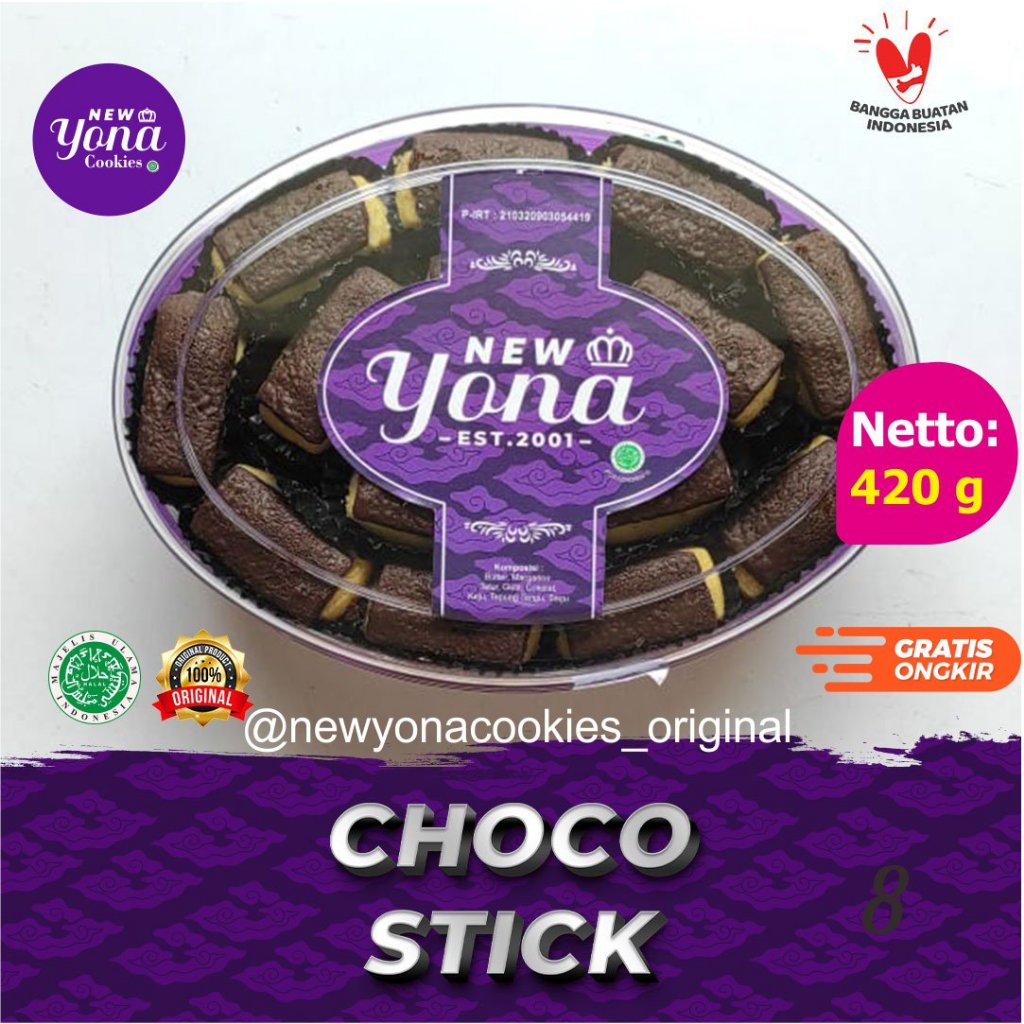 

[Ready] Kue Kering Lebaran New Yona - Choco stick