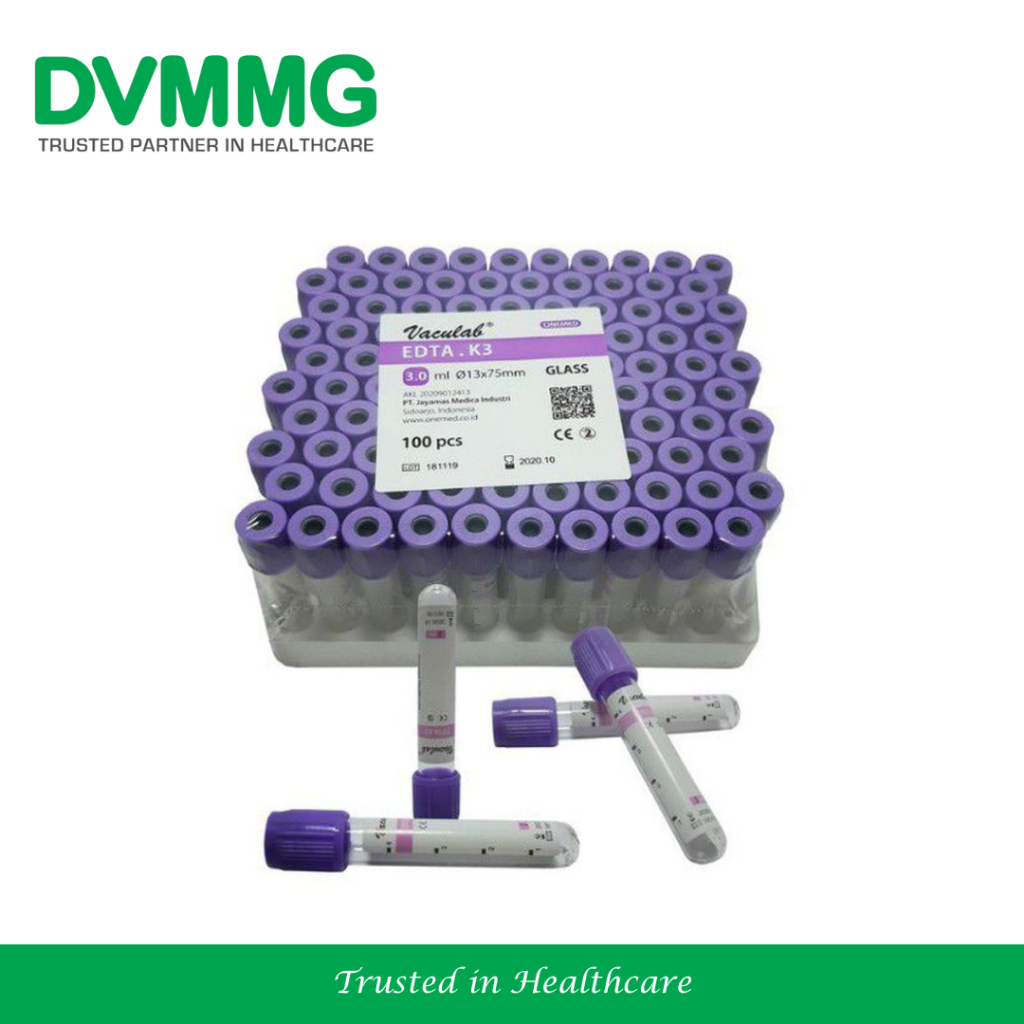 Onemed Vaculab Vacutainer EDTA 3 ML Ungu Tabung Sample Darah